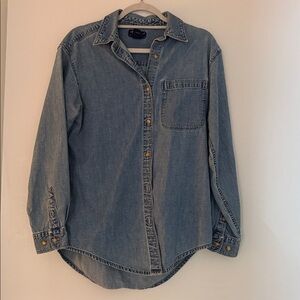 Eddie Bauer Denim Button Down Shirt